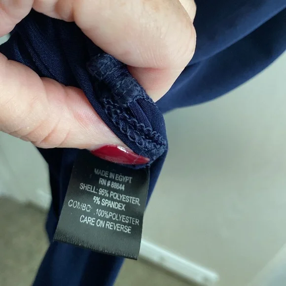 Glamour Deep Blue Asymmetrical Dress - Picture 9 of 10